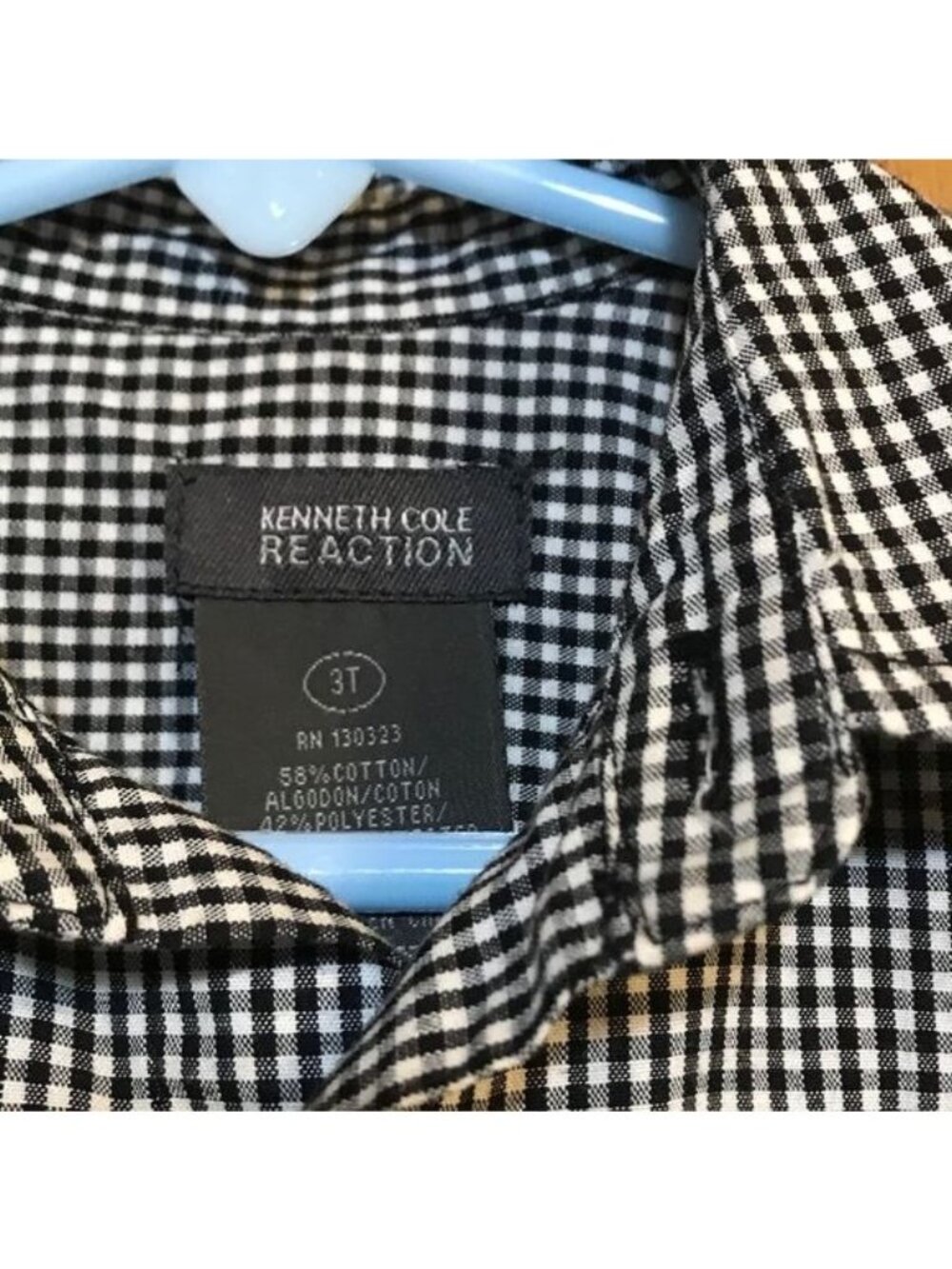 Kenneth Cole Reaction Toddler Boys Checked Shirt 3T Casual Classic Versatile - Picture 3 of 7